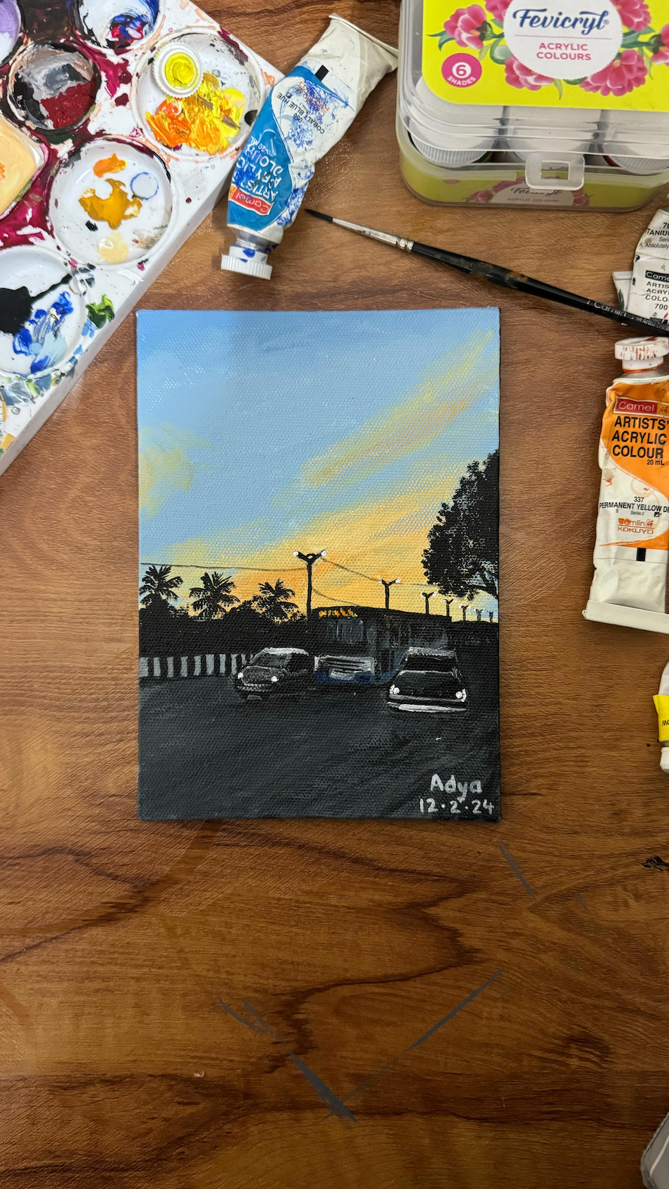 Last Sunset in a City